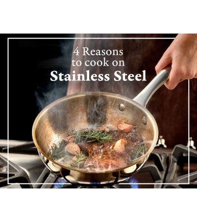Why Cook with Uncoated Stainless Steel