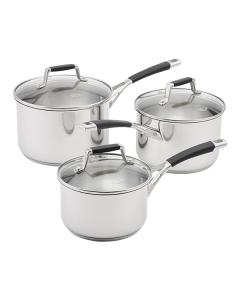 Flow 3 Piece Saucepan Set