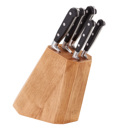 Stellar Classic, 5 Piece Knife Block Set, Pine
