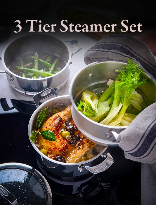Stellar 3 Tier Steamer Sets