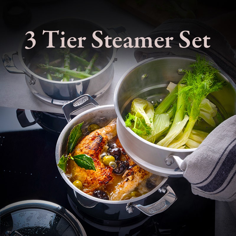 Stellar 3 Tier Steamer Sets
