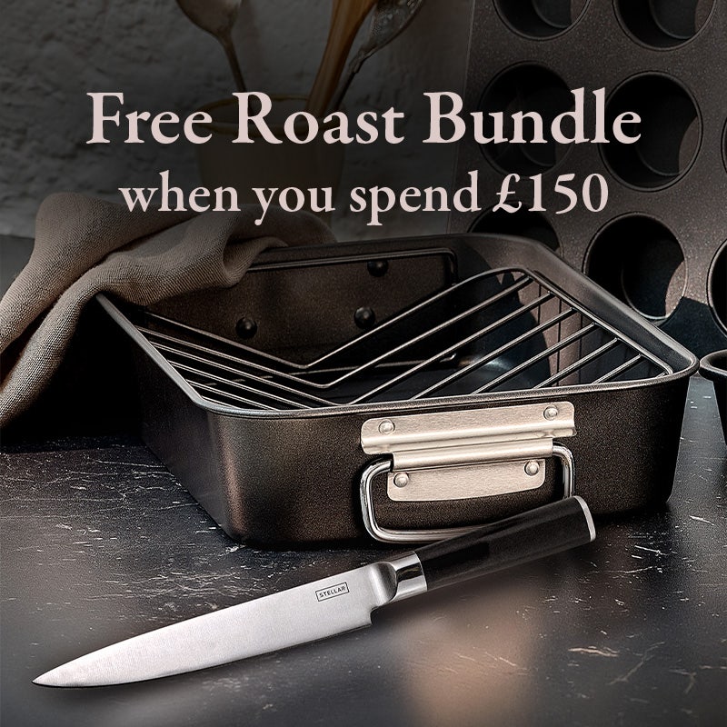 Free Stellar Eclipse Roast Rack and Poise Carving Knife when you spend £150